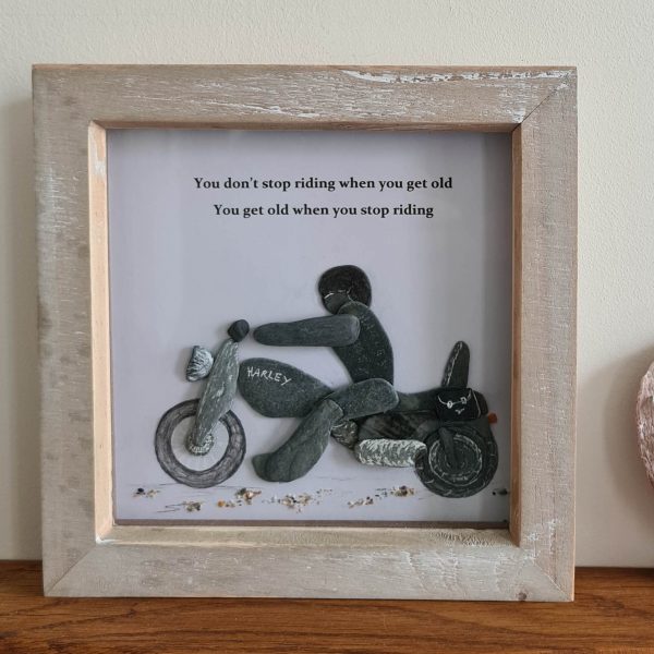 pebble-art-harley-davidson