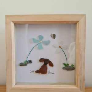Sea glass dog