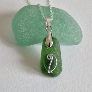 bottle green sea glass
