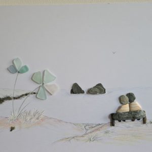 close up sea glass Holywell Bay